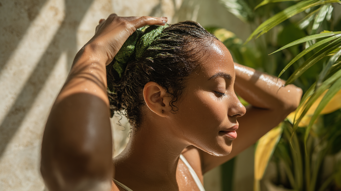 Mascarilla capilar con espirulina: ritual natural para cabello tropical